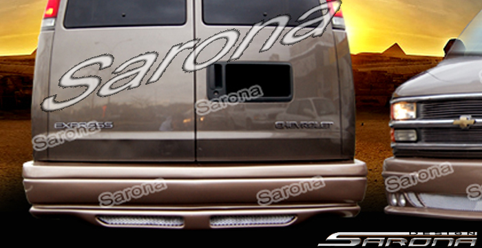 Custom GMC Savana Van  Rear Bumper (1996 - 2024) - $650.00 (Part #GM-006-RB)